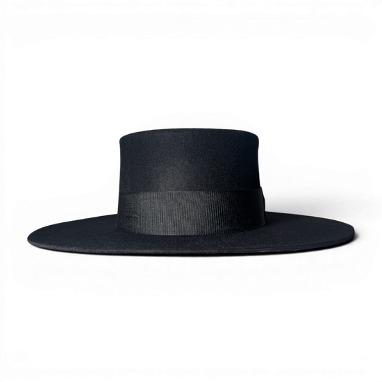 Florence black canotier hat Florence black canotier hat