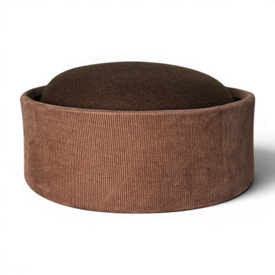 Chapeau Pillbox en Chocolat