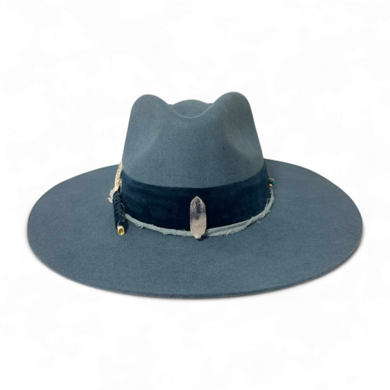 Sombrero de Lana Fina Ocean Blue