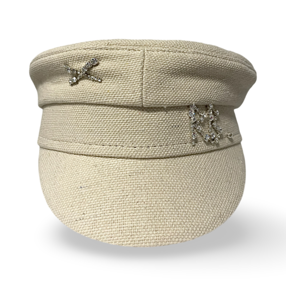 Crystal-embellished Baker Boy Cap