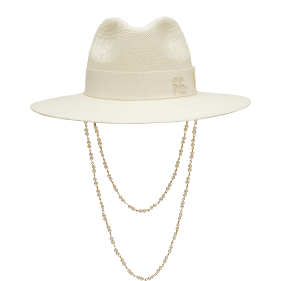 Double Chain Strap Fedora Hat