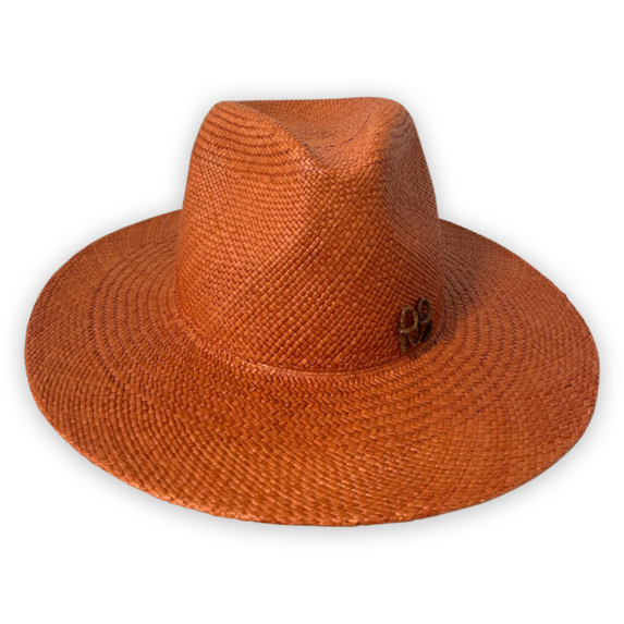 Sombrero Fedora con Adornos de Monograma