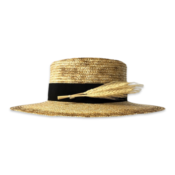 Sombrero Canotier de Paja