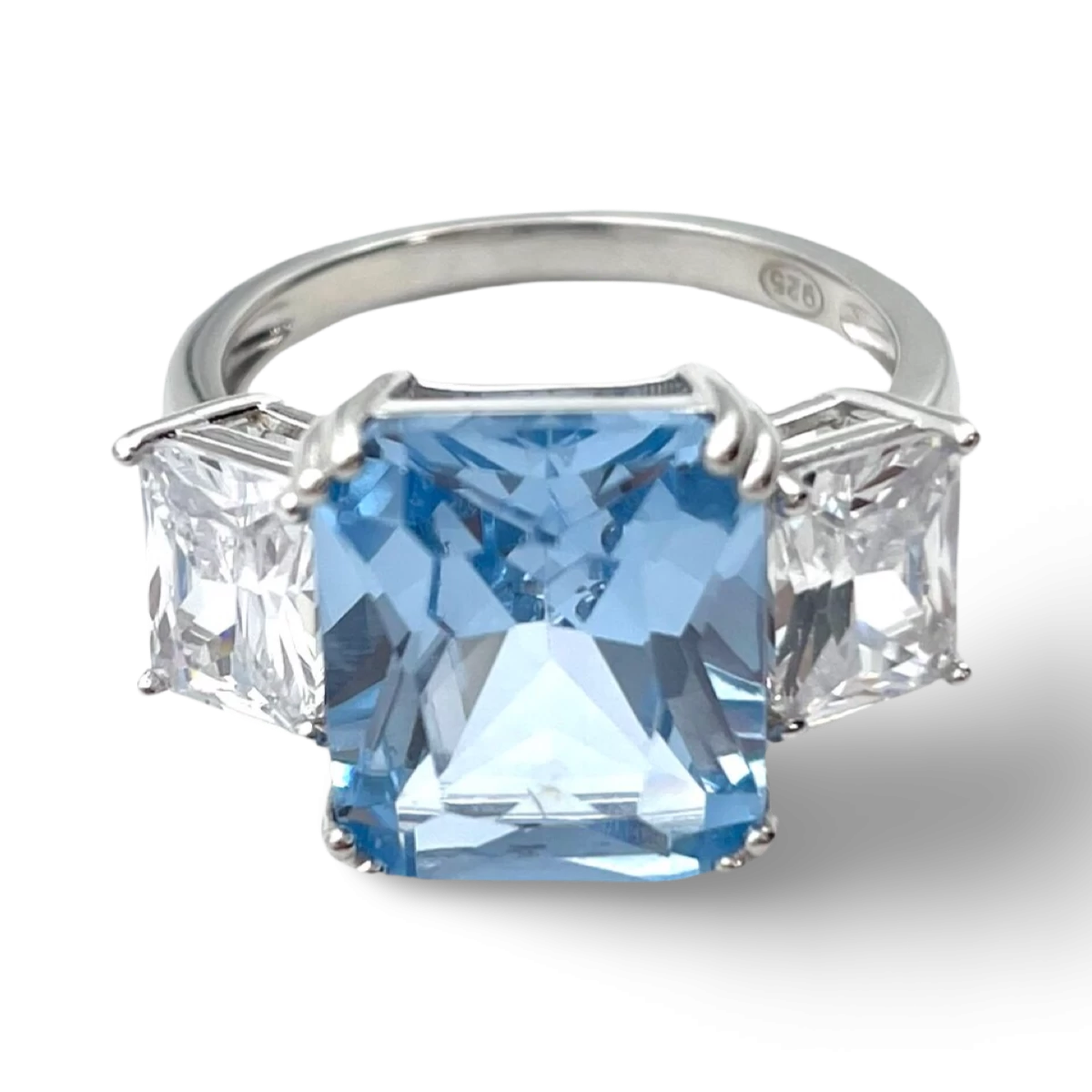 Cushion Cut Silberring