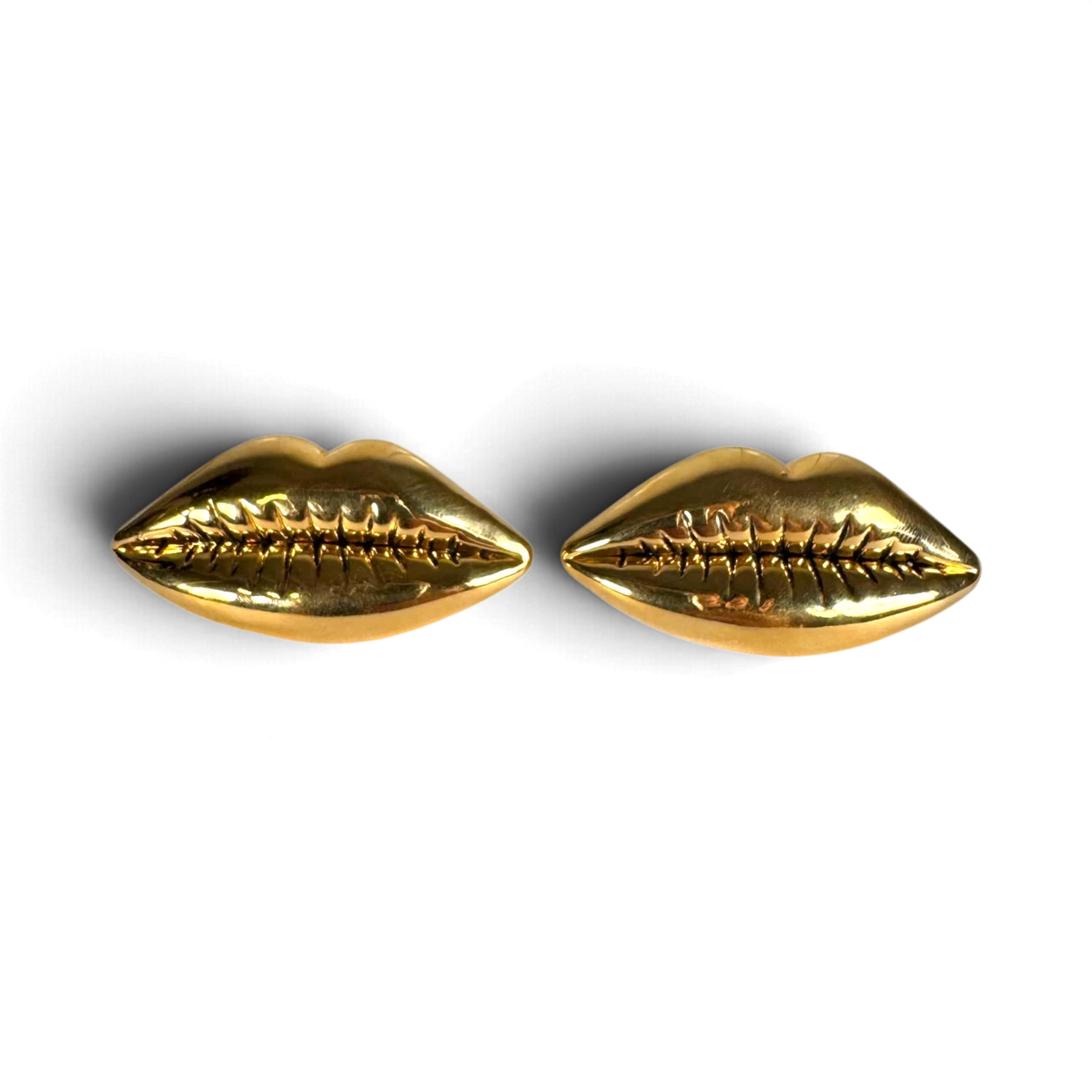Dali Lips Ohrringe — Vergoldetes 925er Sterlingsilber