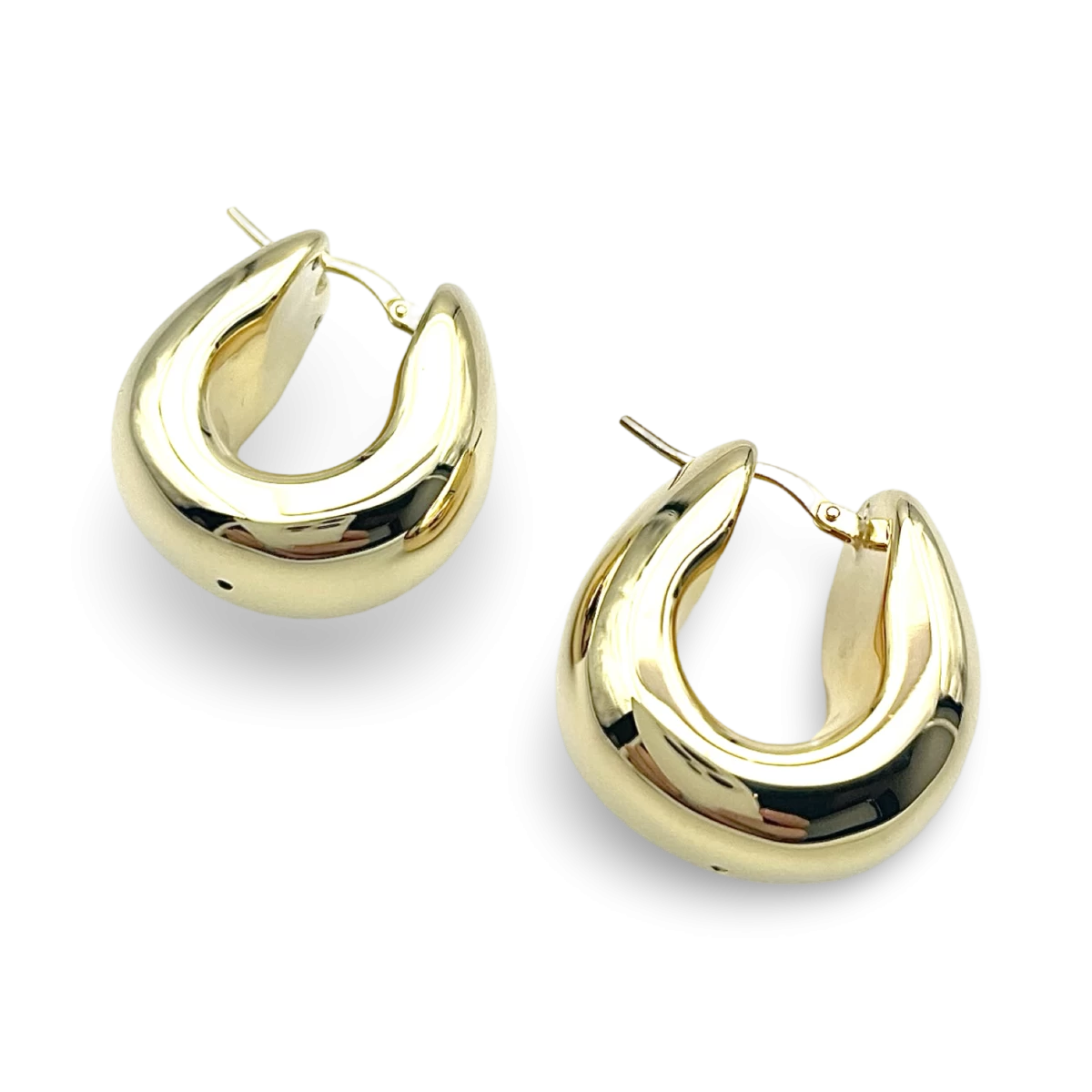 Goldplattierte Silberohrringe