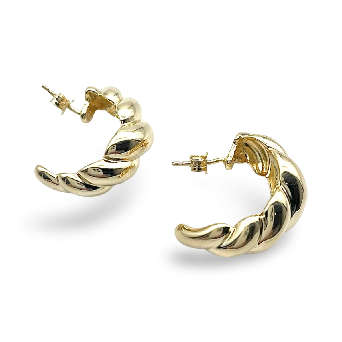 Позолочені срібні сережки