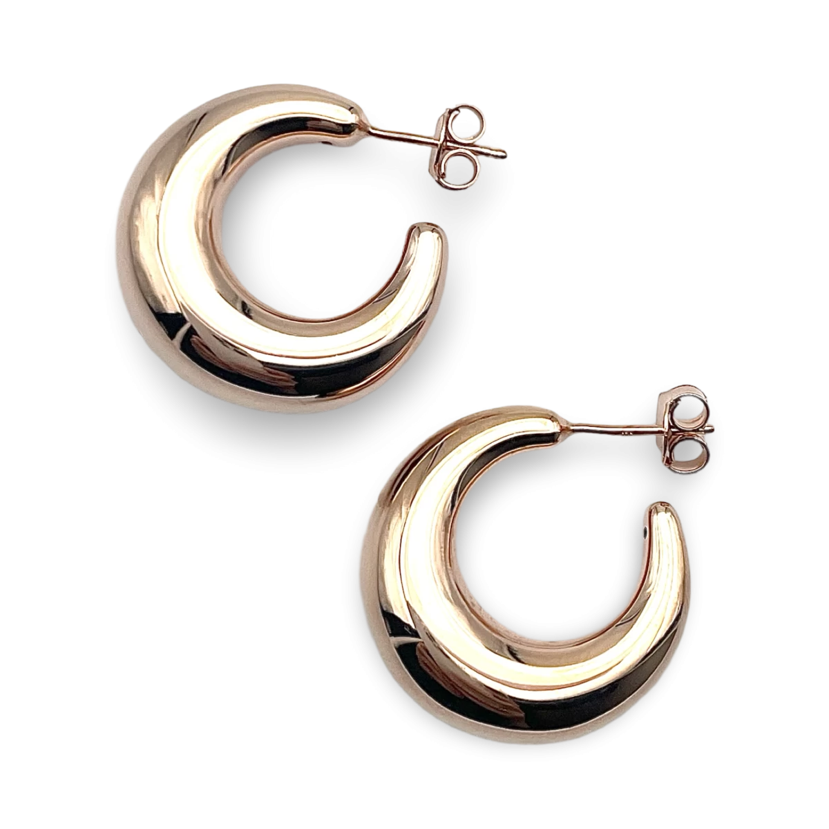 Goldplattierte Silberohrringe