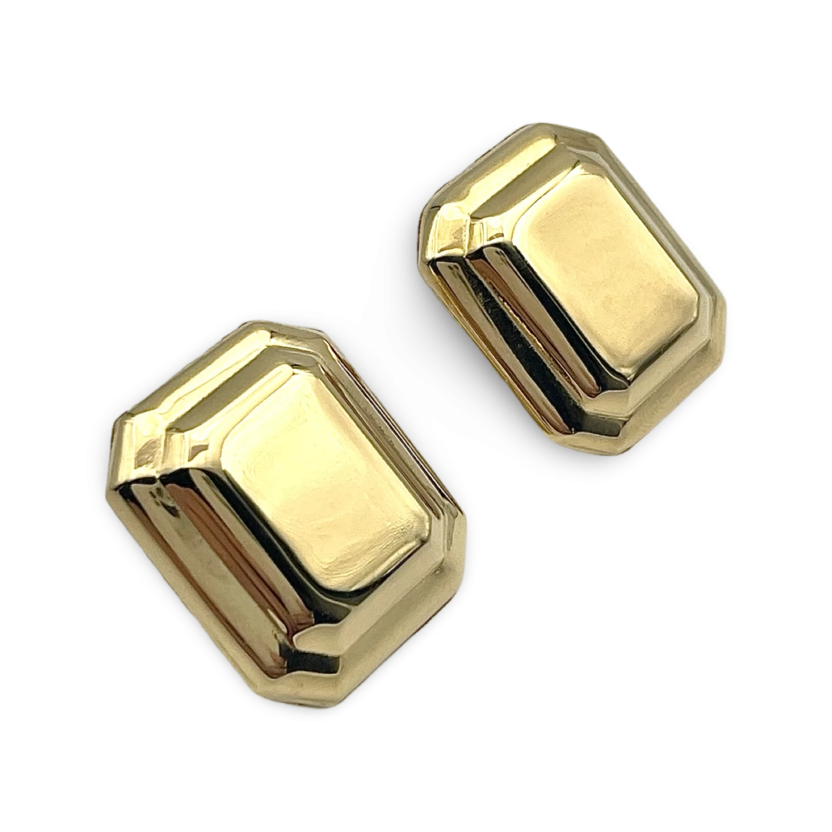 Goldplattierte Silberohrringe