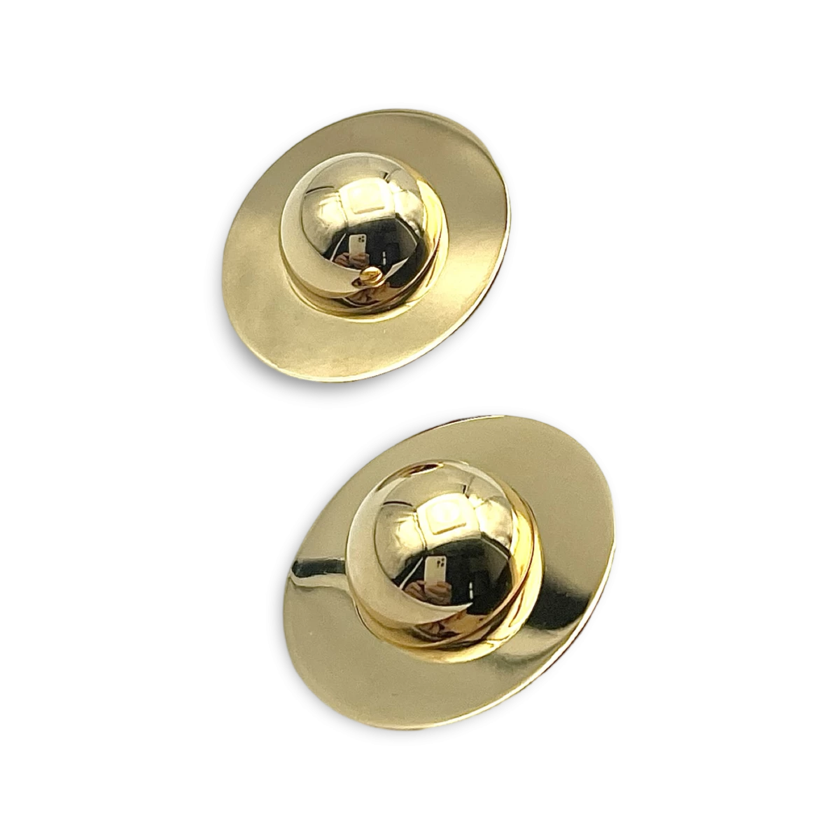 Gold plated silver earrings