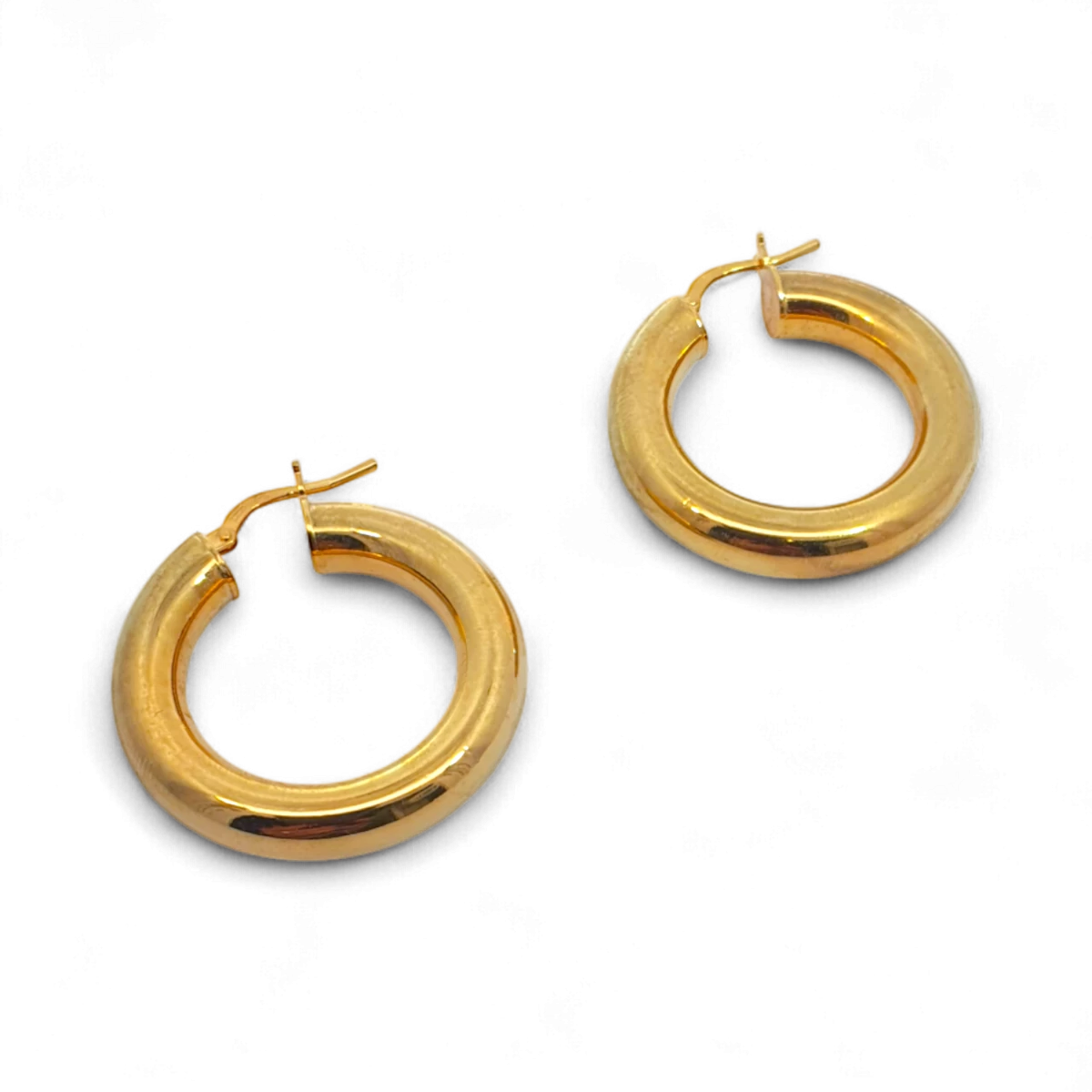 Pendientes de plata bañados en oro