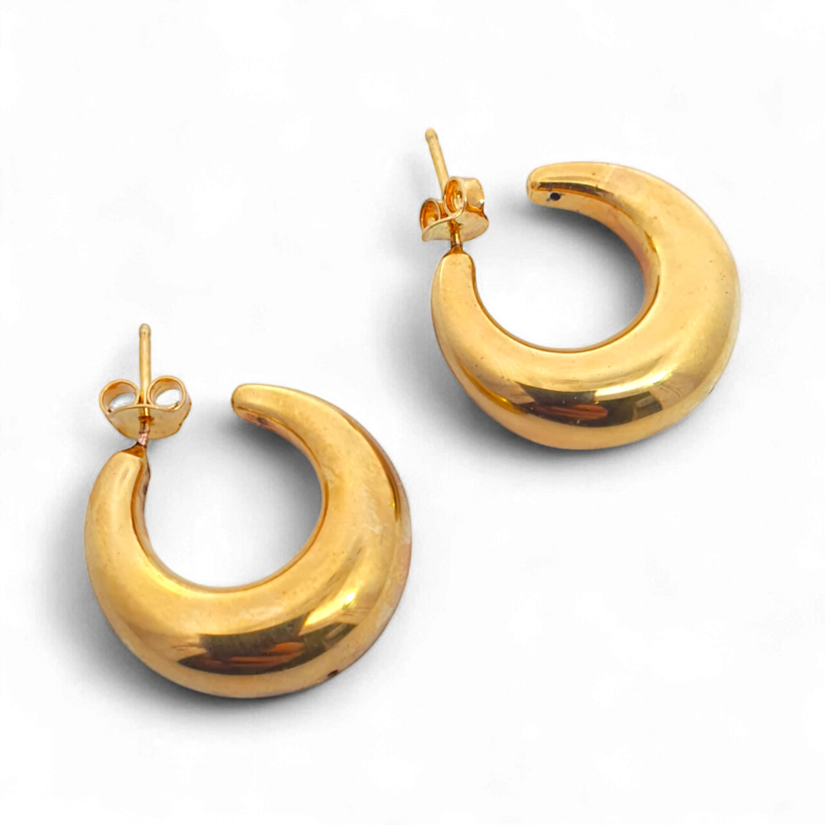 Goldplattierte Silber-Ohrringe