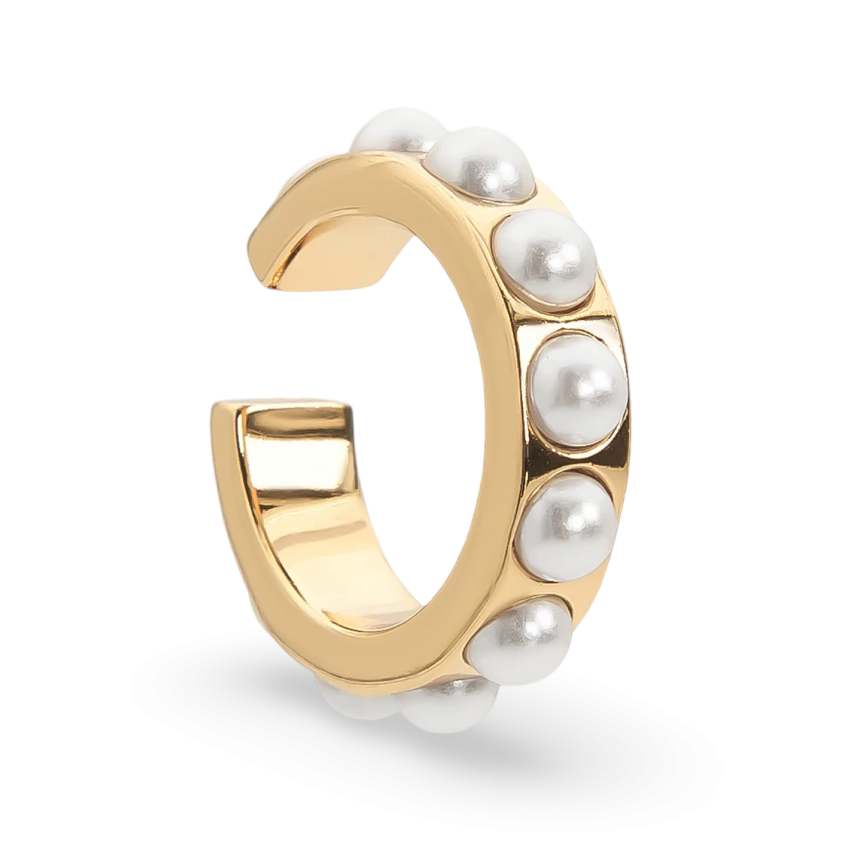 Позолочені срібні перлини вушної манжети