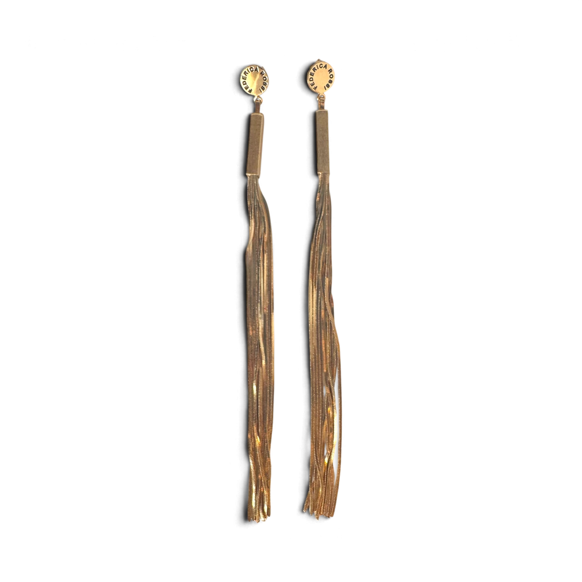 Long Earrings — Gold Plated 925 Sterling Silver