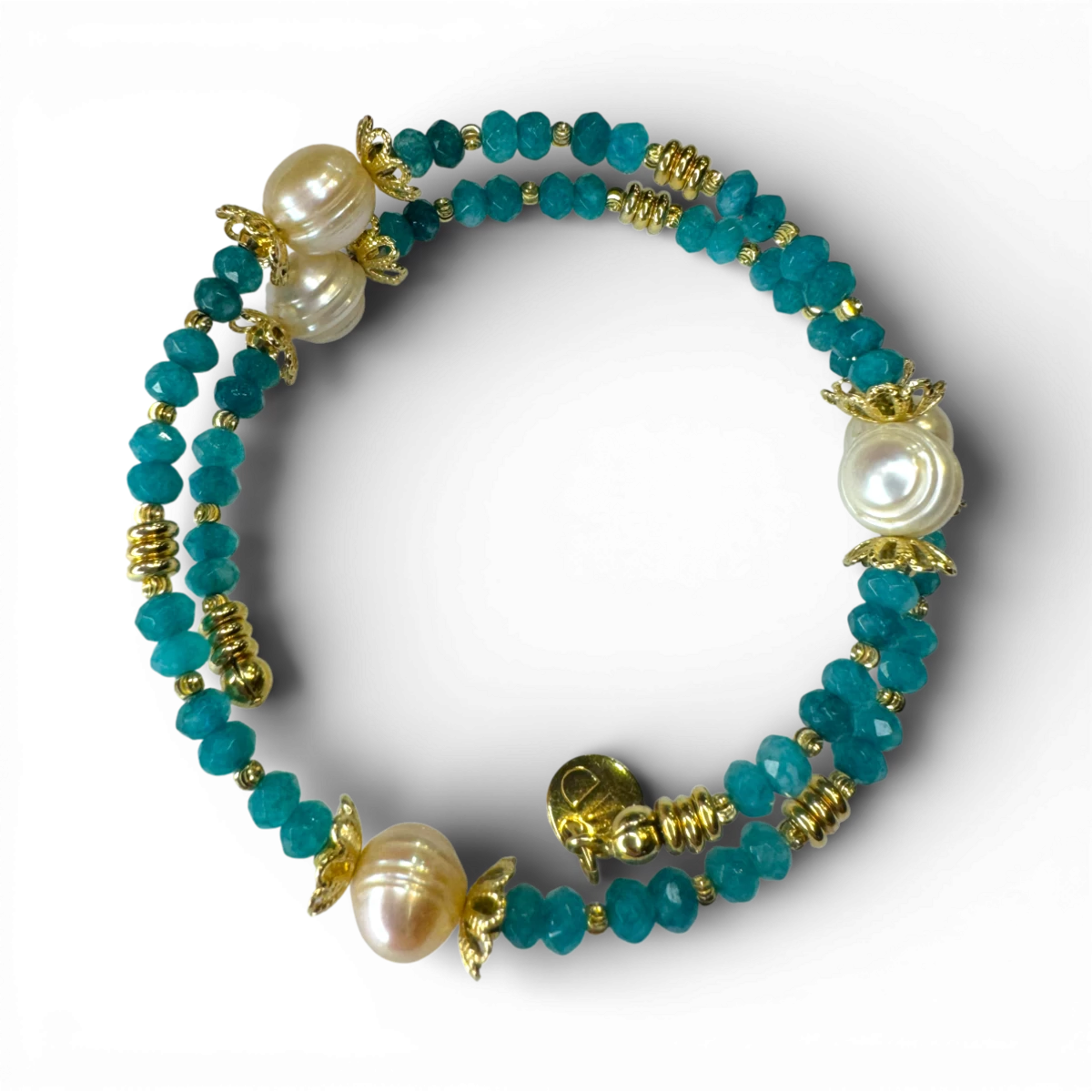 Pearls, agate bracelet