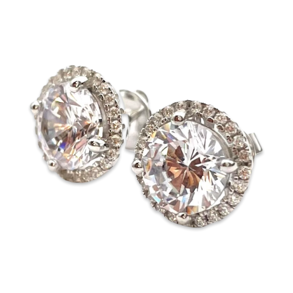 圆形银耳环 11 mm