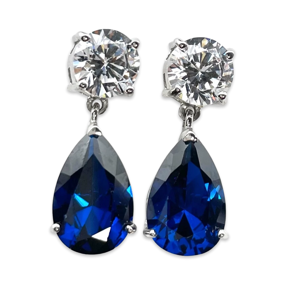 Boucles d'oreilles pendantes en argent