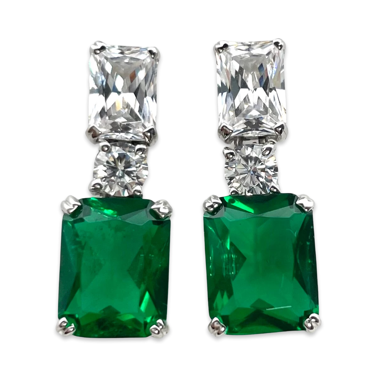 Boucles d'oreilles pendantes en argent