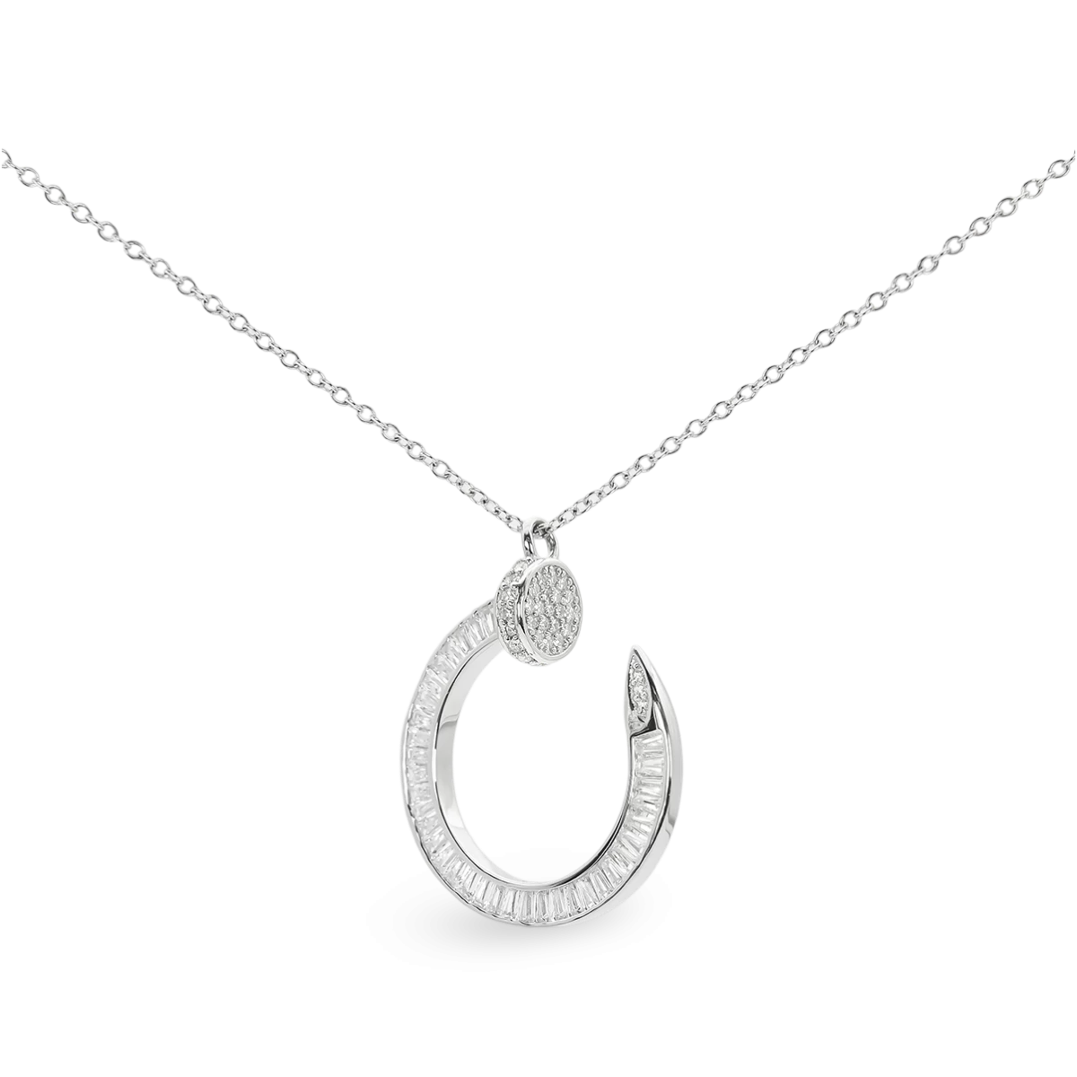 Collier en argent «Nail»