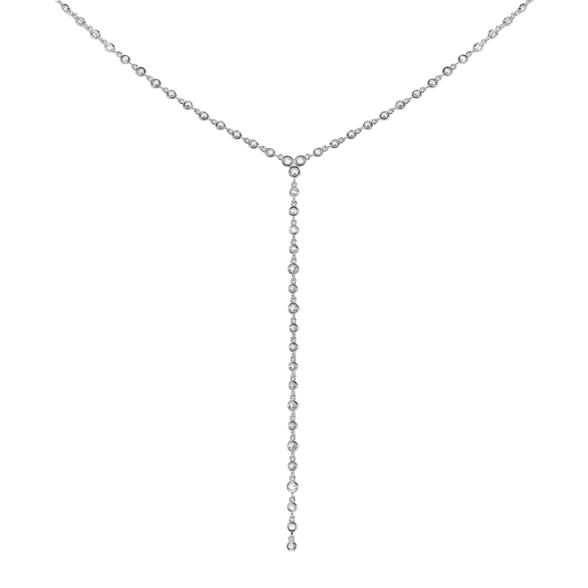 Silber Zirkon Halskette