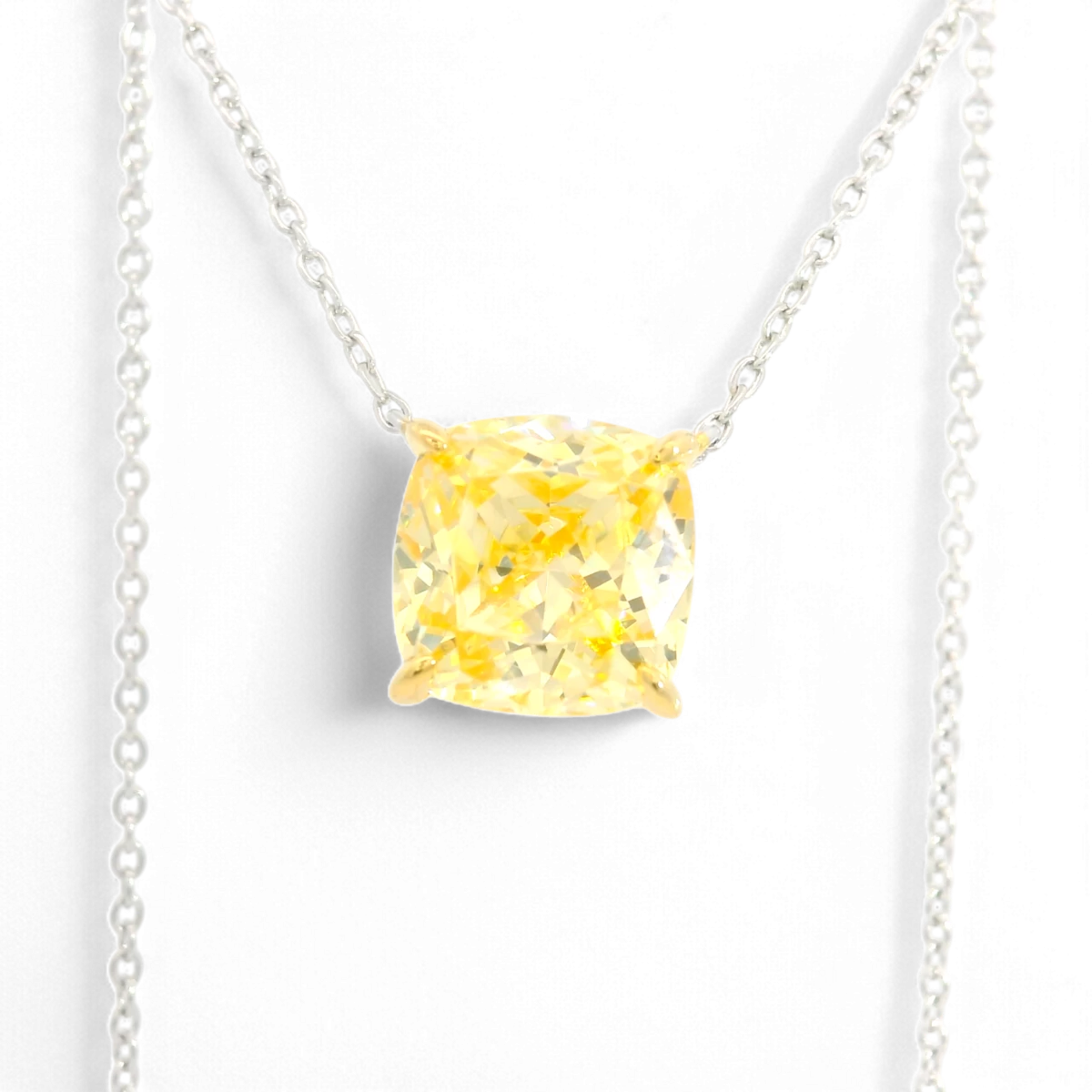 Gelber Edelsteinanhänger