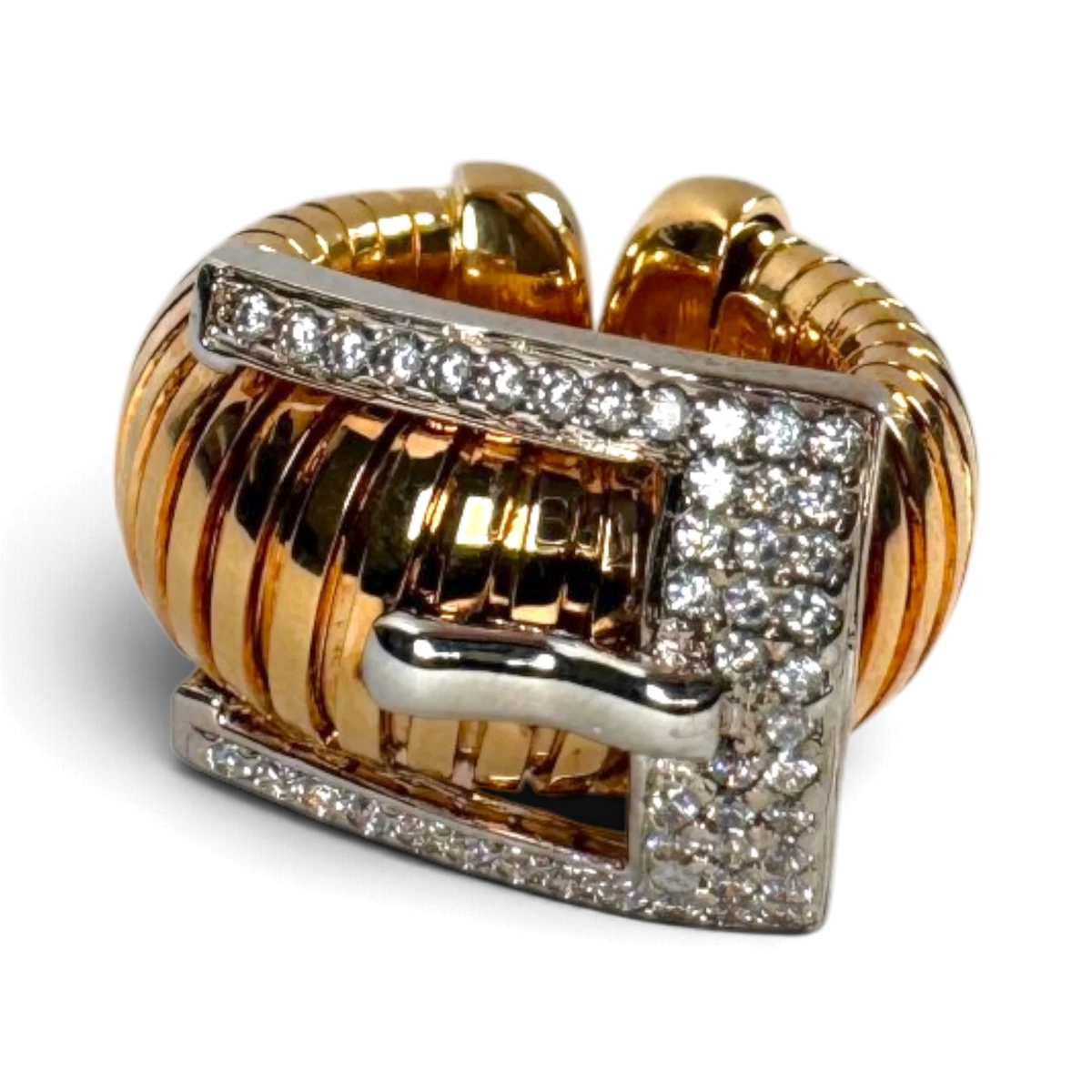 Zirconia Ring — Gold Plated 925 Sterling Silver