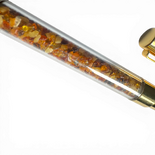 Amber-accented pen