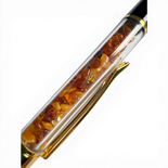 Amber-accented pen