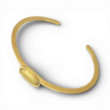 Bracelet plaqué or ambre