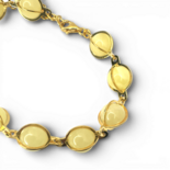 Amber gold plated bracelet