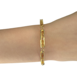 Amber gold plated bracelet