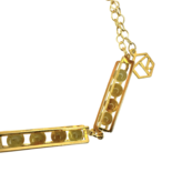 Amber gold plated bracelet