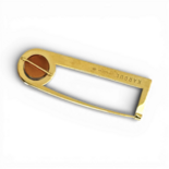 Брошка із позолотою янтаря