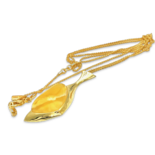 Amber vergoldete Halskette