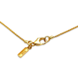 Amber vergoldete Halskette