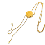 Amber gold plated necklace