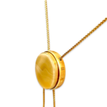 Amber vergoldete Halskette