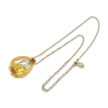 Amber gold plated necklace