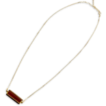 Amber vergoldete Halskette