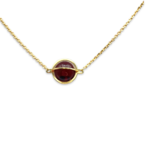 Amber gold plated necklace