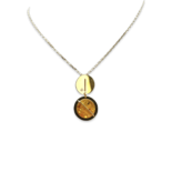 Amber gold plated necklace