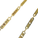 Collar chapado en oro ámbar