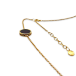 琥珀金镀项链