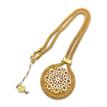 Amber gold plated necklace