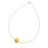 Amber vergoldete Halskette