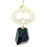 Amber vergoldete Halskette