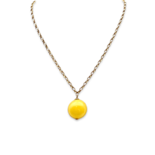 Amber gold plated necklace