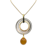 Amber gold plattierte Halskette