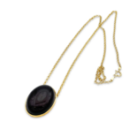 Amber vergoldete Halskette