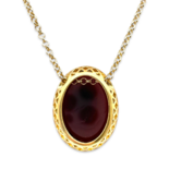 Amber vergoldete Halskette